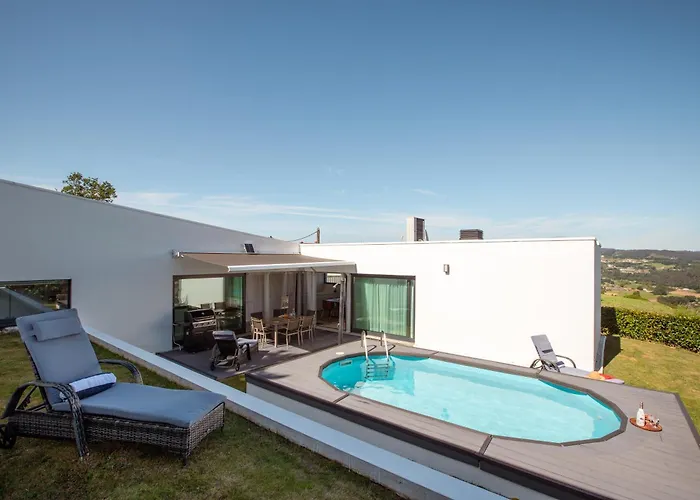 Villa Con Piscina Y Jardin, Santiago De Compostela Teo